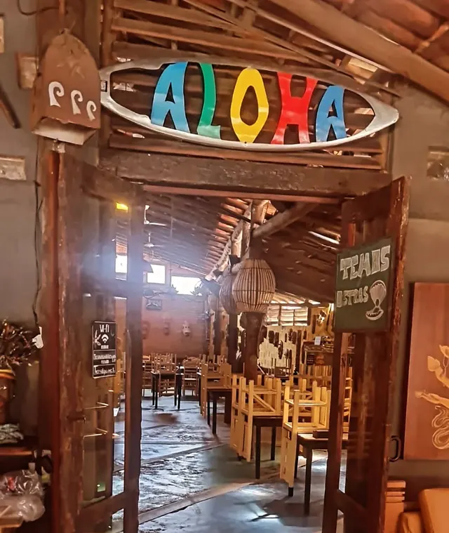 Entrada do Terral com a placa Aloha
